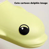 dolphin plush home slippers