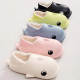 dolphin plush home slippers