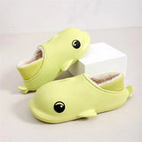 dolphin plush home slippers