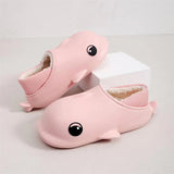 dolphin plush home slippers